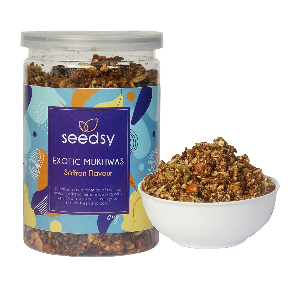 SEEDSY Exotic Mukhwas Mouth Freshener Without Supari, Meetha Paan with Gulkand, Mint, Roasted Seeds and Almond | Mouth Freshener/Mukhwas | After Meal Snacks (250g) (B094DQ2QHL) Amazon Price History, Amazon Price Tracker