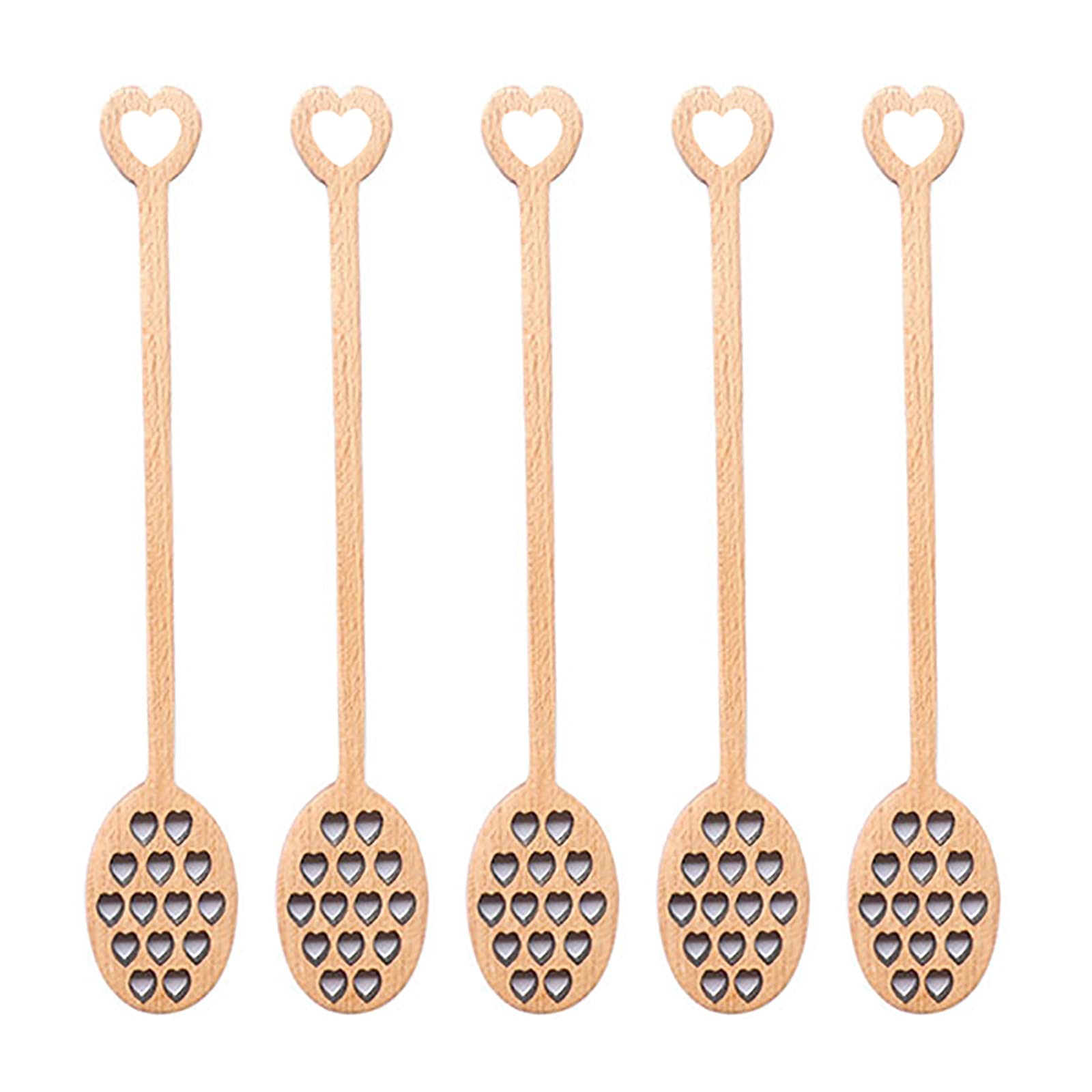 Honey Dipper Wooden Honey Spoon Stirrer for Honey Jam Jar Dispense Honey Syrup Spoon Home Kitchen