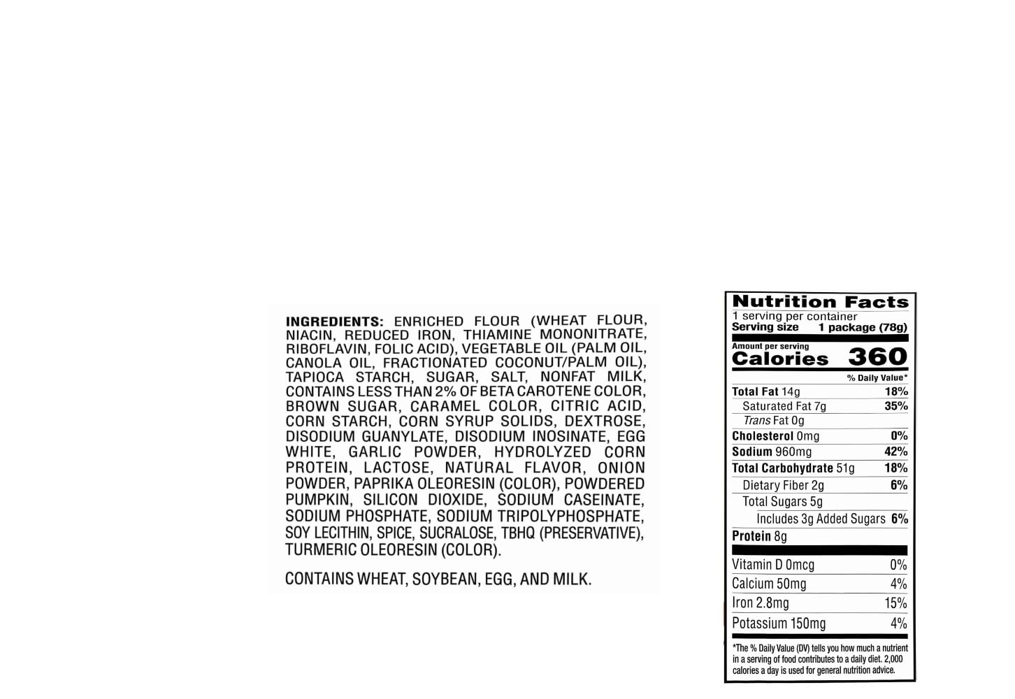 Cup Noodles Limited Edition Ramen Noodles in Sauce - 2 pack (Pumpkin Pie 2.75oz)