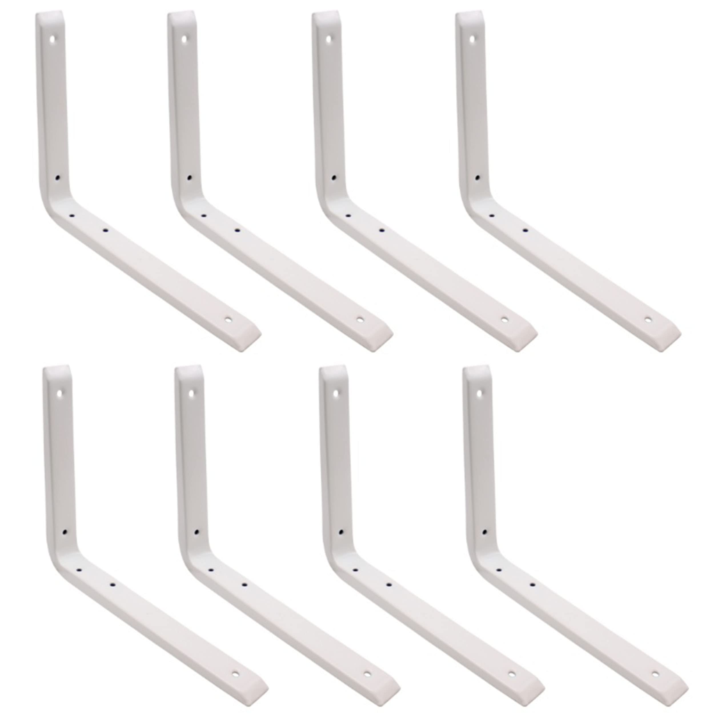 Eai White Strong Shelf Bracket Reinforced 250X200mm Pack Of 8 Brand