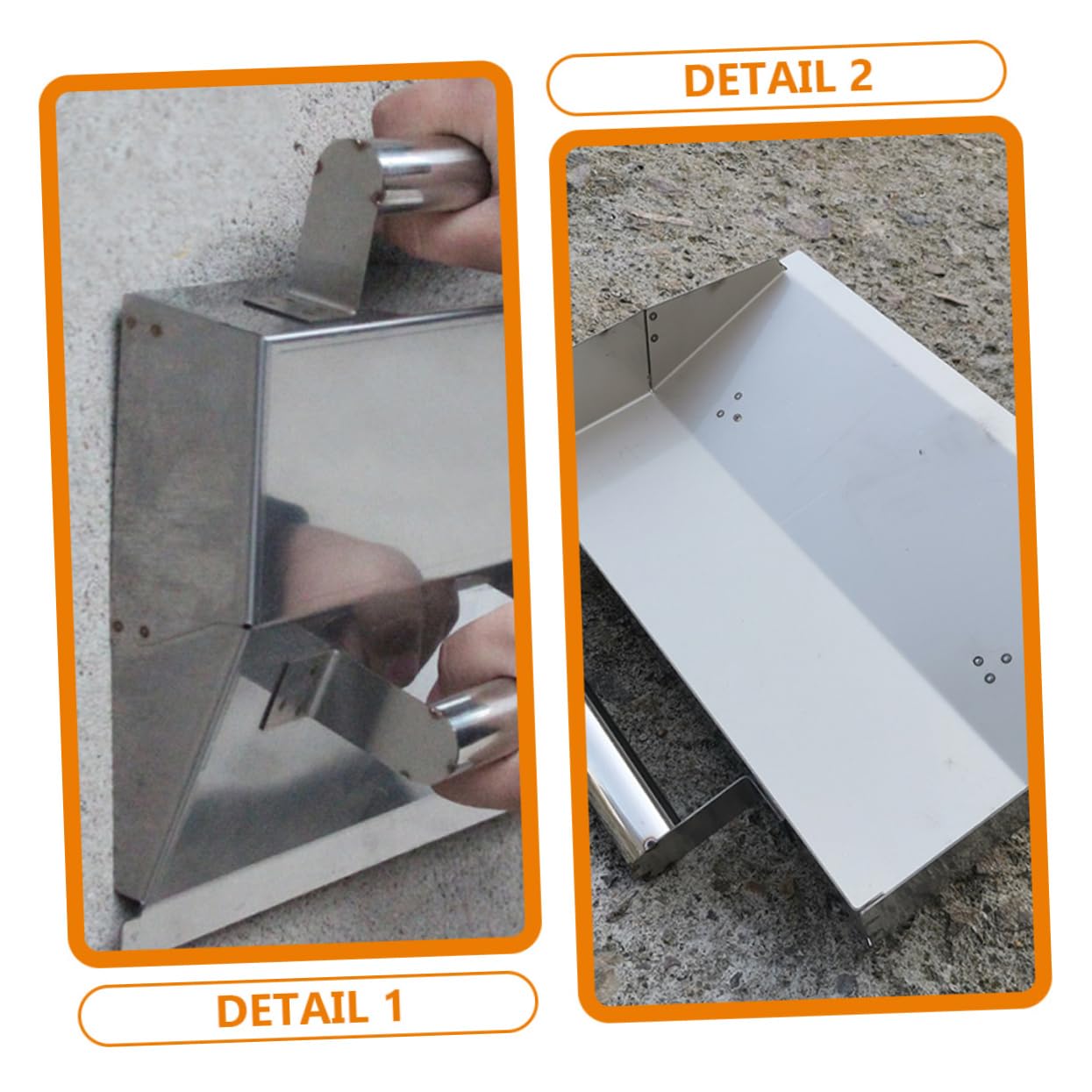 BESTonZON Cazzuola Per Cemento Strumento Di Finitura Per Calcestruzzo Utensile Per Bordatura Del Cemento Spatola Per Polvere Da Muro Utensili Manuali Per Muratore