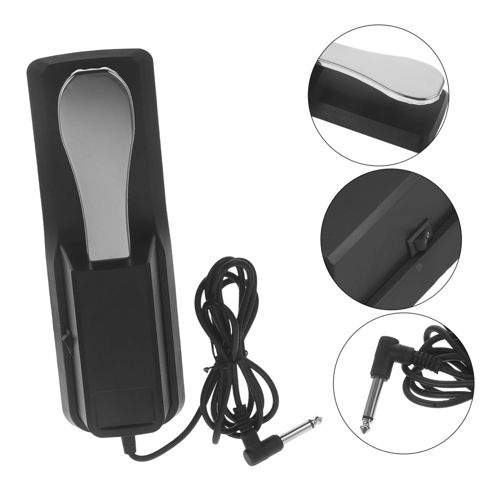 Abaodam Universal Keyboard Pedal Sustain Pedal for Piano Electric Piano and Synthesizer Durable Plastic