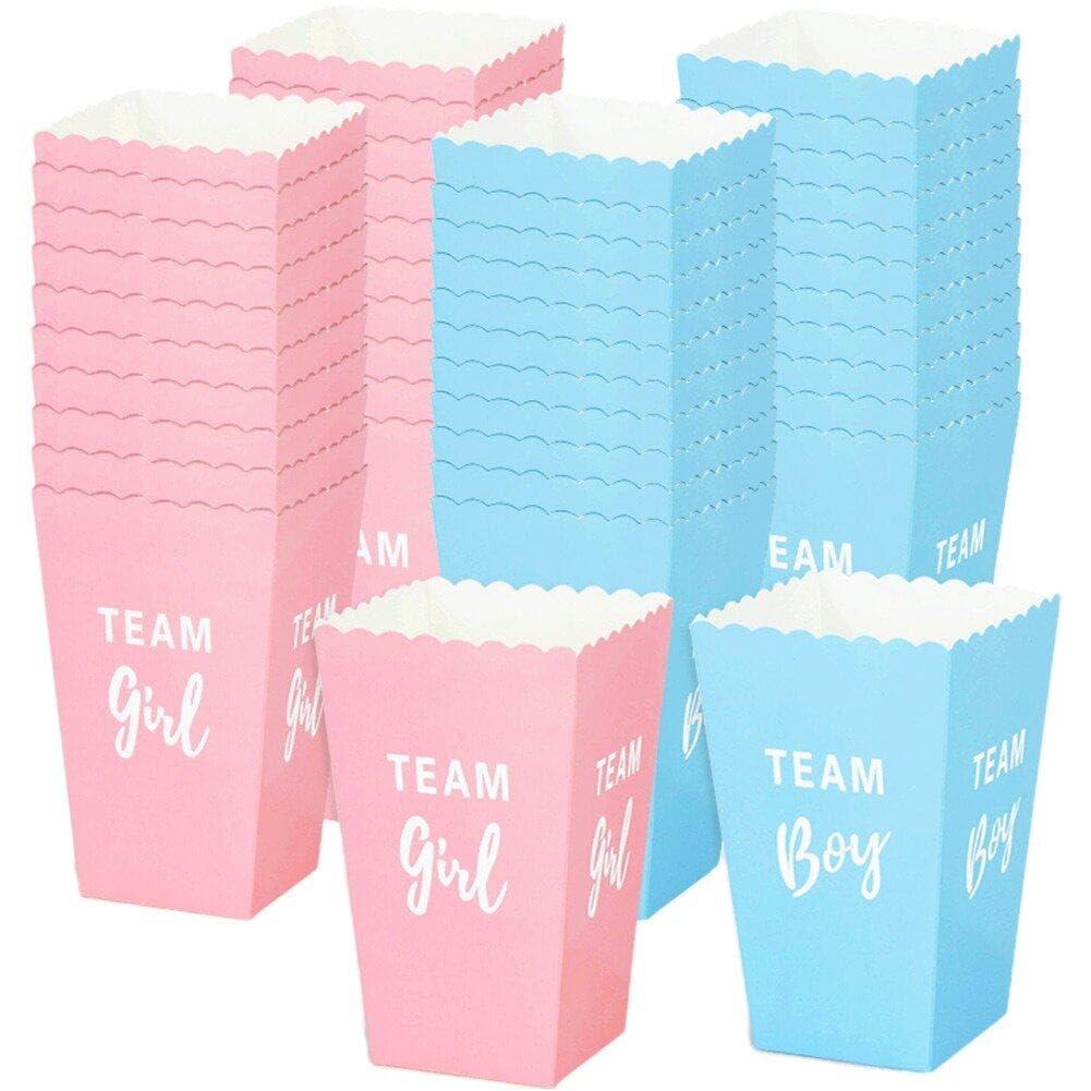 Seau à popcorn en carton rose pour contenant bonbon baptême