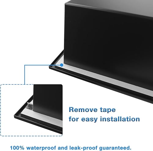 Miniatura 8 de Neodrain Niche de ducha, nicho de pared de acero inoxidable de 13.1 x 25.1 pulgadas (tamaño interior de 12 x 24 pulgadas), estante de baño de dos