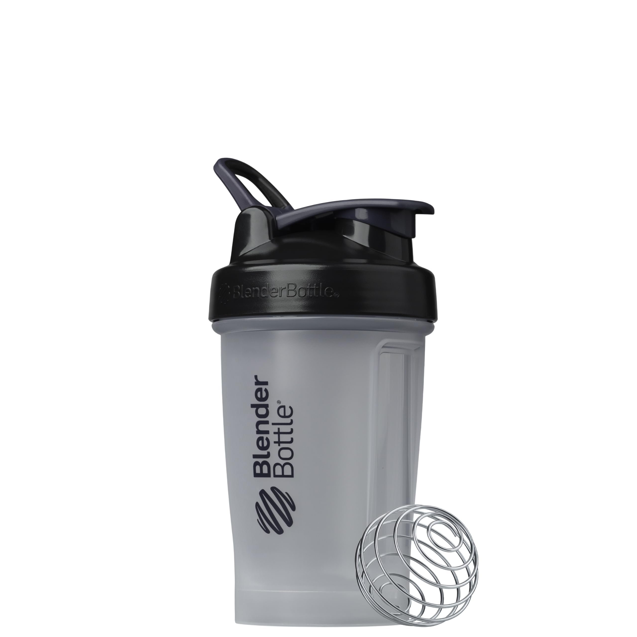 BlenderBottle Classic V2 Shaker Bottle Perfect for Protein Shakes and Pre Workout, 20 oz, Black