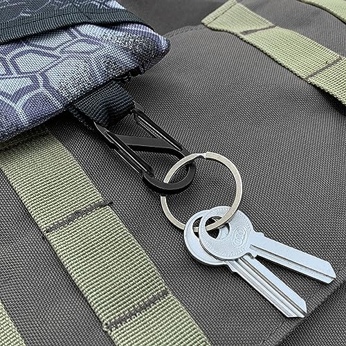 DOANTE 10 Stück S-förmige Karabiner, Schlüsselanhänger, Camping Haken für Camping, Reisen, Wandern