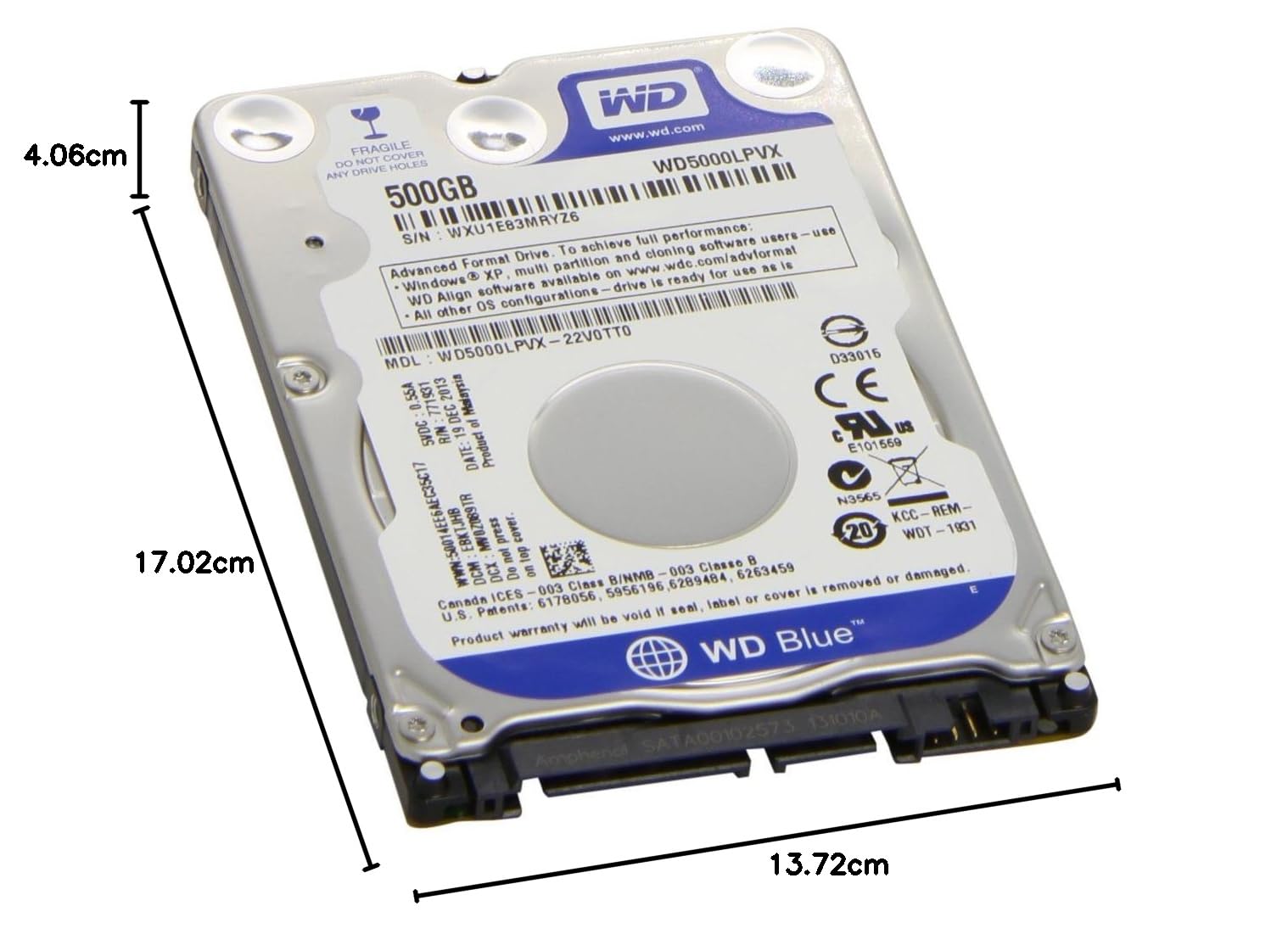 Western Digital 500GB 2.5
