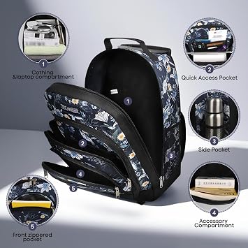 20 2-in-1,Wheeled Travel Luggage Bag w/Telescopic Handle