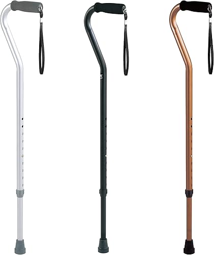 Miniatura 10 de Carex Offset - Bastón con asa acolchada y correa para muñeca, color bronce