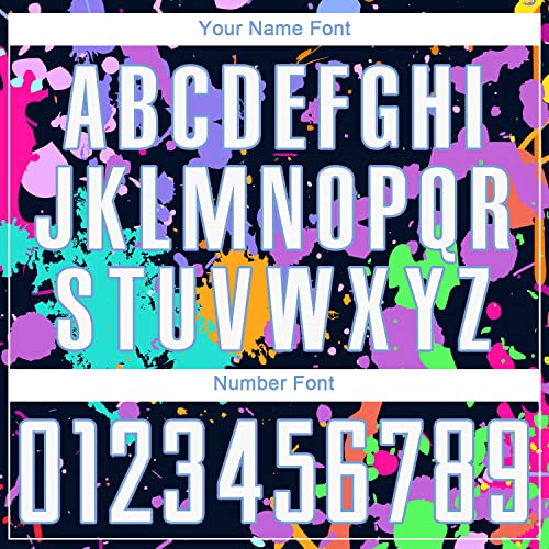 LTOCMKIY Custom Graffiti Long Sleeve Soccer Jersey Personalized Sky Blue White Soccer Shirts Shorts Design Your Own Sports Team Soccer Uniform Printed Name Number Logo for Adult Youth Sports Fans