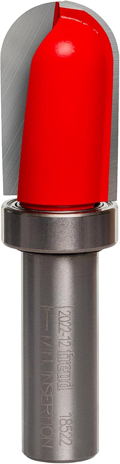 Freud 18-522: 3/8" Radius Round Nose Bit with 1/2" shank, 2-27/32" overall length