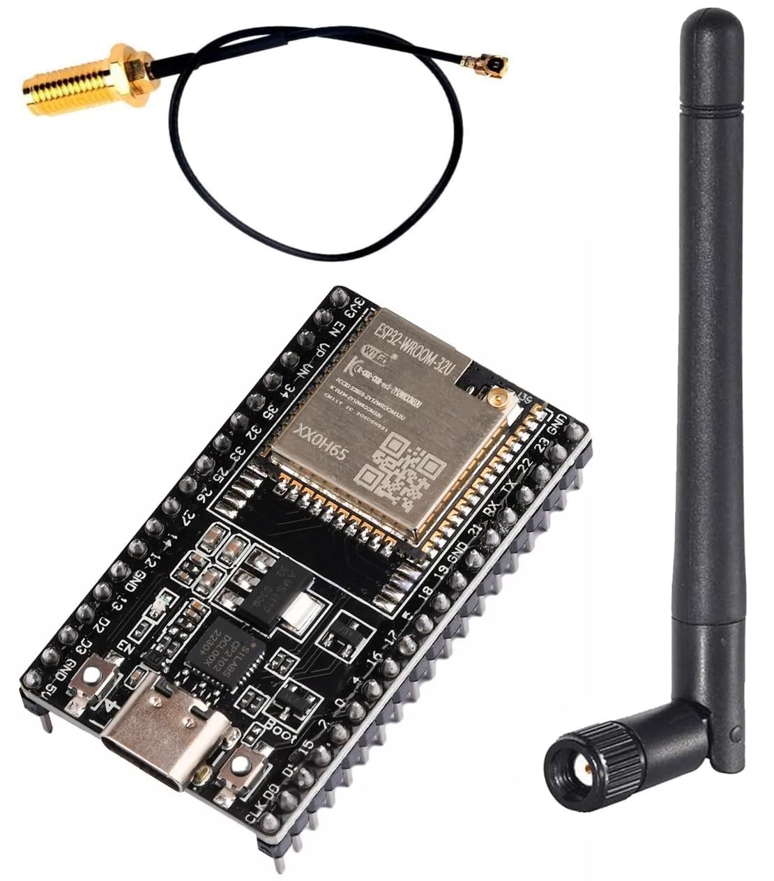 DUBEUYEW ESP32-DevKitC Core Board Type C ESP32 Development Board ESP32-WROOM-32U