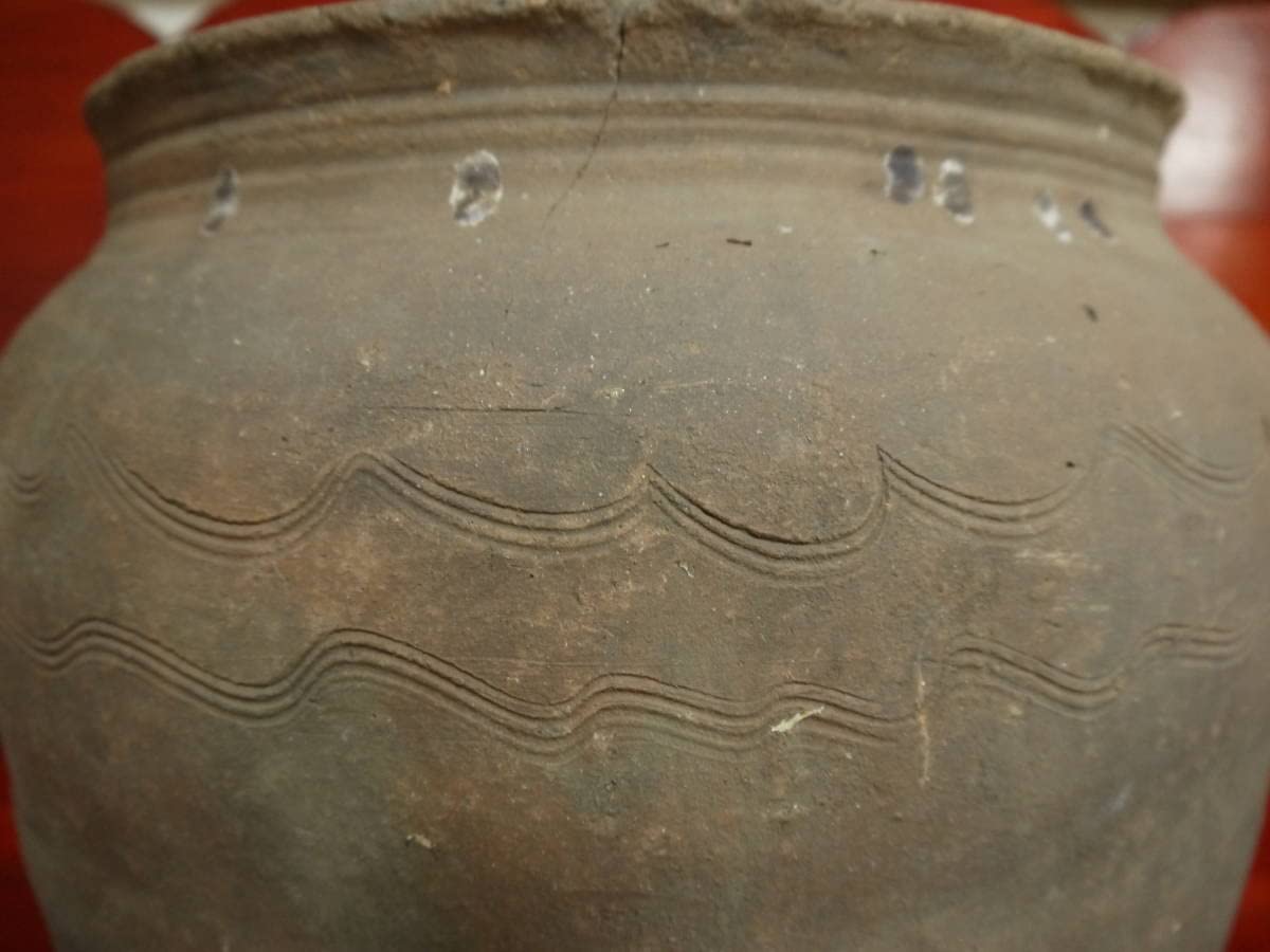 Amazon.co.jp: 【A10803】縄文土器弥生土器波状紋考古発掘土器