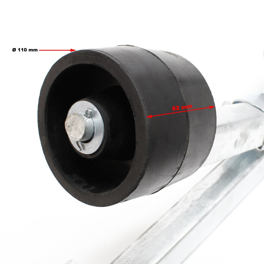 WilTec Porte-Bateau avec Rouleaux de quille Aide manœuvre Centrage Embarcation Chargement