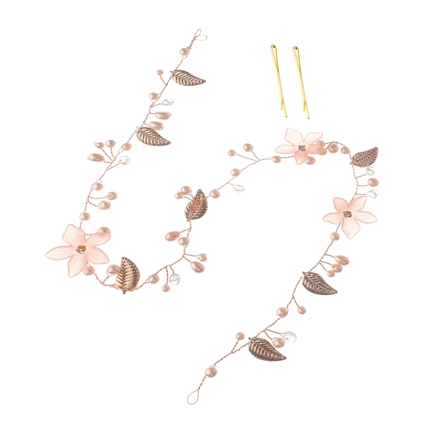 Beavorty 5stücke Blumenhaarreif Für Braut Eleganter Haarschmuck Mit Blumen Und Blattemuster Für Hochzeiten Abendveranstaltungen Und Besondere Anlässe Leicht Und Komfortabel Zu Tragen