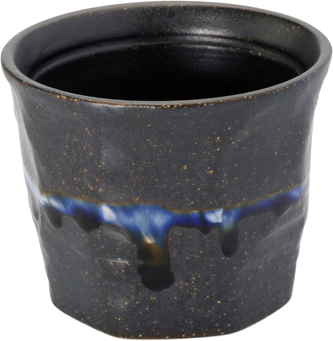 Mino Ware 132-1705 Soba Choko, Inokuchi, Microwave, Dishwasher Safe, Tableware, Tenmoku Line, Approx. 3.1 inches (8 cm), Made in Japan