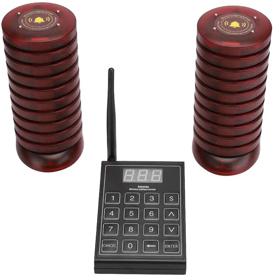 Wireless Paging System 20 2 Restaurant Pager Customers Nurse