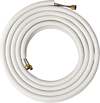 Air-Con Mini Split Lineset 25 foot fitting 9000/12000 BTU 1/4" x 3/8"