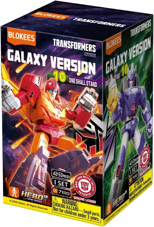 BLOKEES Galaxy Version - Transformers GV10 - Till All are One - 9 Model Kits - Assembly Required - No Tools - No Cutting - No Gluing - No Paint - Age 10+
