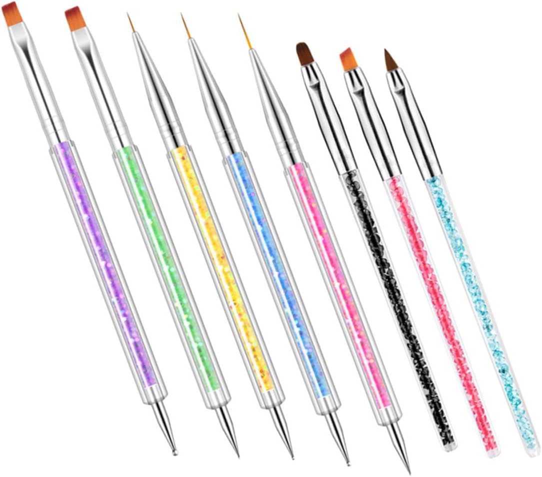 Mipcase Nail Art Brushes Set 1 Set Of Portable Dotting Tools Nail Brushes