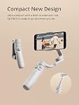 DJI OM 5 Smartphone Gimbal Stabilizer, 3-Axis Phone Gimbal, Built-in Extension Rod, Portable and Foldable, Android and iPhone Gimbal with ShotGuides, Vlogging Stabilizer, YouTube TikTok Video, Gray