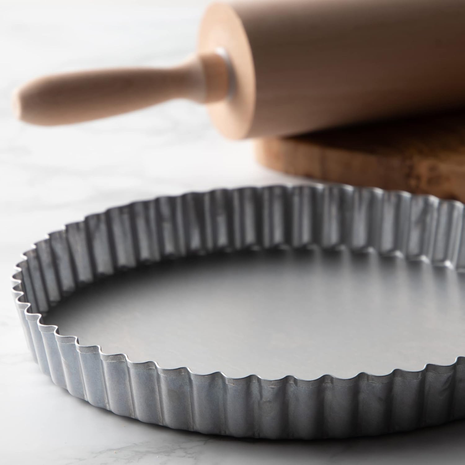 Endo Shoji WTL64024 Ulster Tart Mold, Commercial Use, 9.4 inches (24 cm), Bottom Removal, Made in Japan