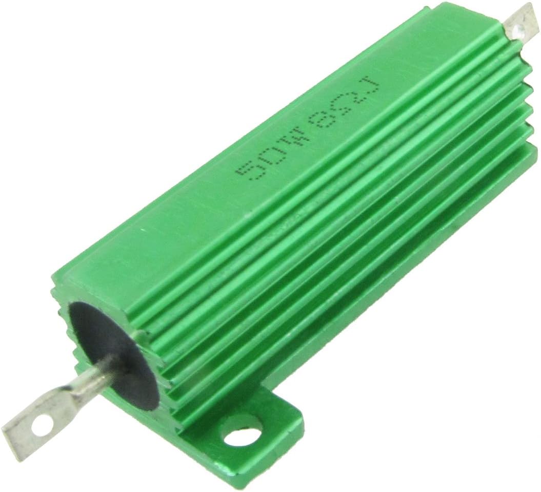 2 x シャーシ マウント 50W 8 オーム 5% アルミ ケース 巻線抵抗器 電流制限素子