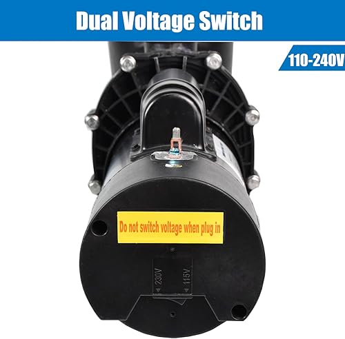 Miniatura 5 de Bomba de piscina enterrada de 2.5 HP, bomba de piscina con cable duro de doble voltaje de 115-230 V, alta velocidad de flujo de 9000 GPH, potente