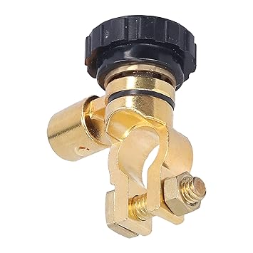 Battery Terminals Switch, Universal Battery Disconnect Switch Antitheft for Truck for Car for Boat(B (black))