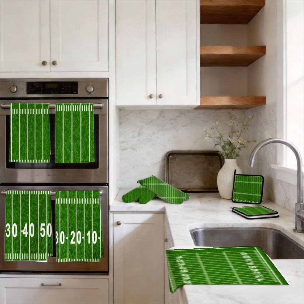 9PCS Campo di Calcio Cucina Decor e Accessori Set