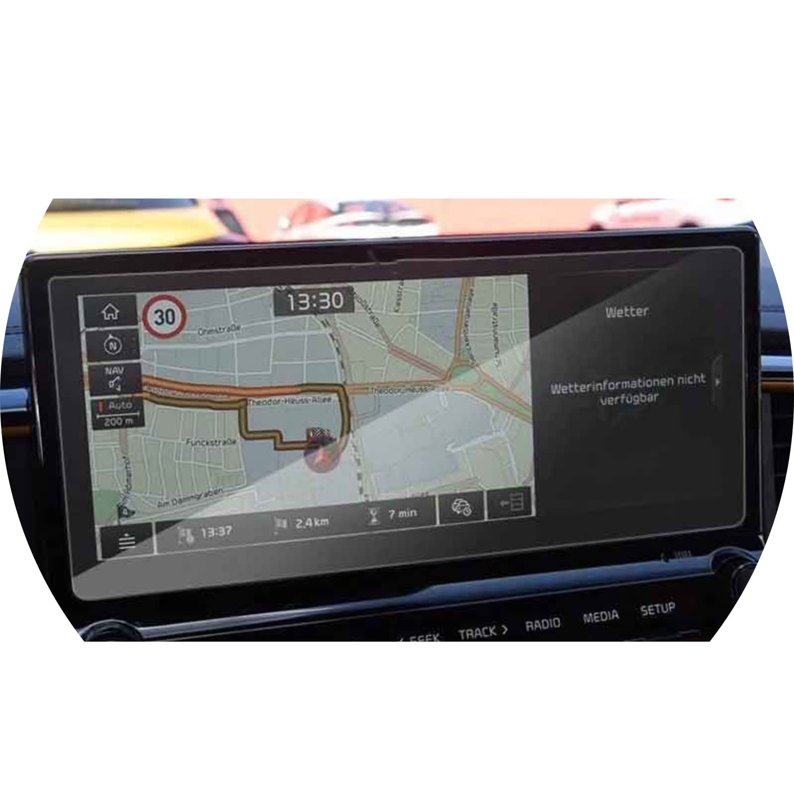Autocollant de voiture verre trempé radio stéréo GPS tactile KIA Xceed 2019