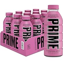STRAWBERRY WATERMELON, Sports Drinks, Electrolyte Enhanced for Replsnishing Fluids, 250mg BCAAs, B Vitamins, Antioxidants, Low Sugar, 16.9 Fl Oz, 12 Pack