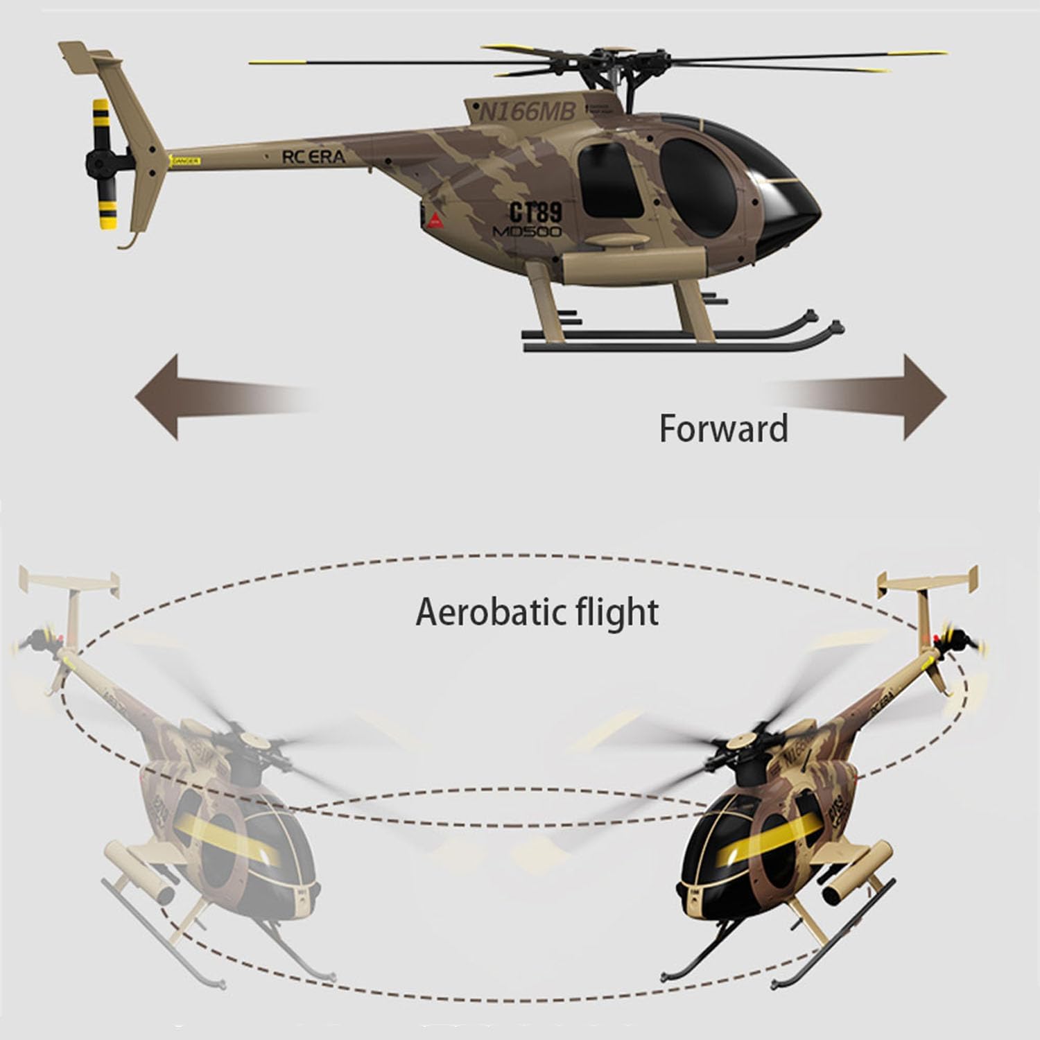 Helicóptero de control remoto RTF grande sin escobillas C189 de 35 cm, relación 1/28, totalmente funcional, motor dual sin escobillas, excelente sistema de control, vuelo de acrobacias con