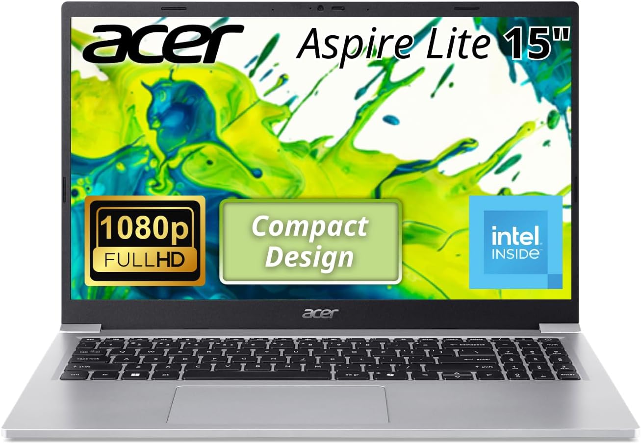 acer Aspire Lite 15 AL15-36P-32XP 8GB RAM 128GB PCIe SSD Intel® Core 3 Processor N350