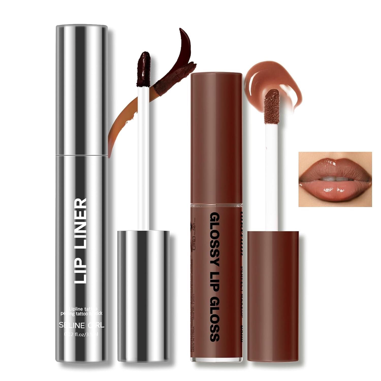 Peel Off Lip Liner Stain Tattoo, Long Lasting Waterproof Lip Stain Peel off, Tattoo Nude Lip Liner and Lip Gloss Combo, Non-Stick Cup Nourishing Lip Gloss Set Lipstick Makeup Peel Off Lip Liner Stain Tattoo, Long Lasting Waterproof Lip Stain Peel off, Tattoo Nude Lip Liner and Lip Gloss Combo, Non-Stick Cup Nourishing Lip Gloss Set Lipstick Makeup