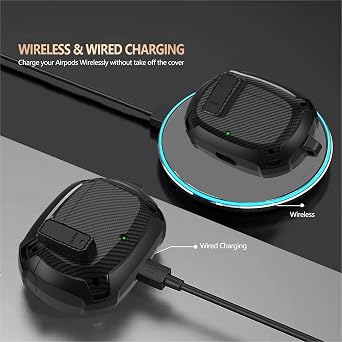 Beats Studio Buds/Studio Buds+ Case Cover 2021/2023 Men Lock Clip with Cleaning Kit, GARTOO Beat Studio Bud Plus Protective Case with Cleaning Tool for Women Girls Kids Black