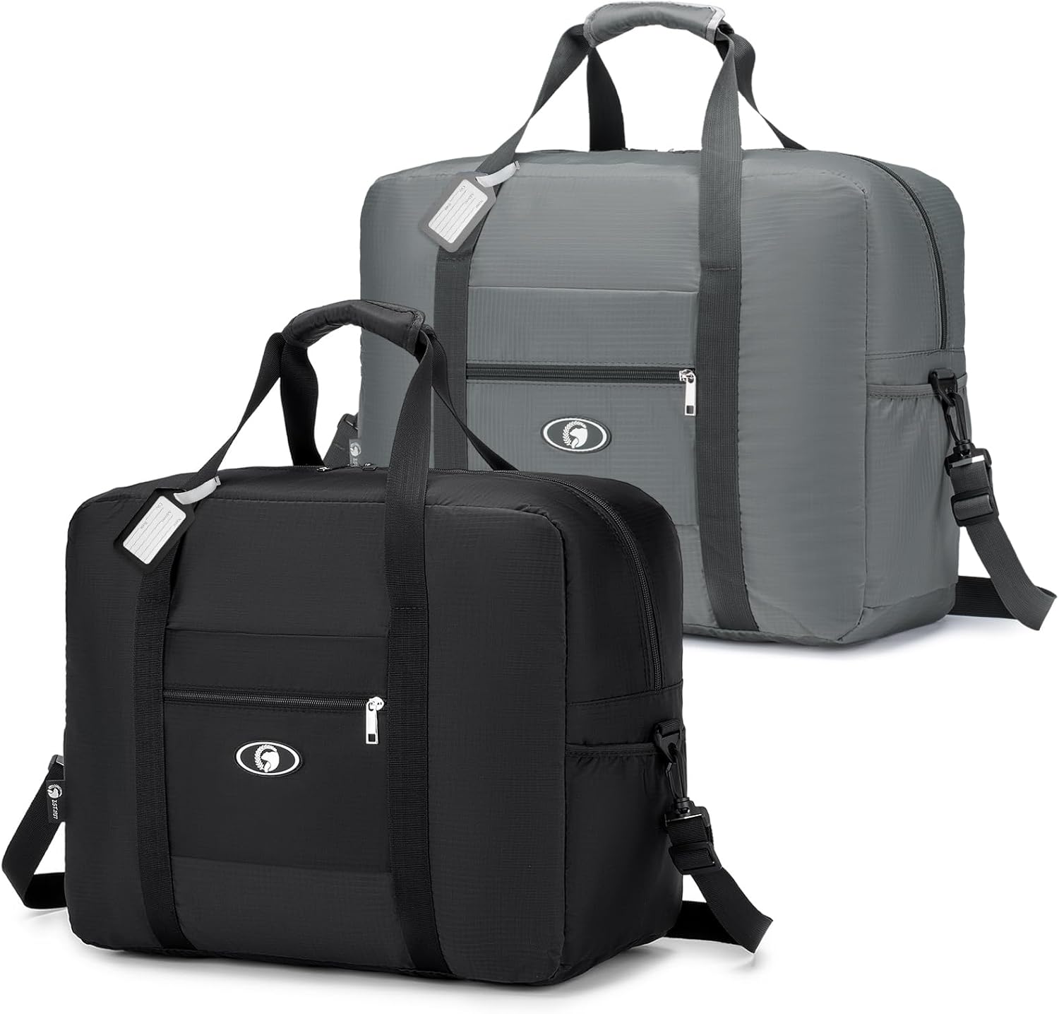 BAGROUPS 2X Bagage Cabine 45x36x20 Easyjet, Pliable Sac a Dos Voyage Cabine Avion Sac a Dos easyjet 45x36x20 Avion Nylon Sac à Bandoulière Sac Baggage Valise Voyage Noir Gris BAGROUPS 2X Bagage Cabine 45x36x20 Easyjet, Pliable Sac a Dos Voyage Cabine Avion Sac a Dos easyjet 45x36x20 Avion Nylon Sac à Bandoulière Sac Baggage Valise Voyage Noir Gris
