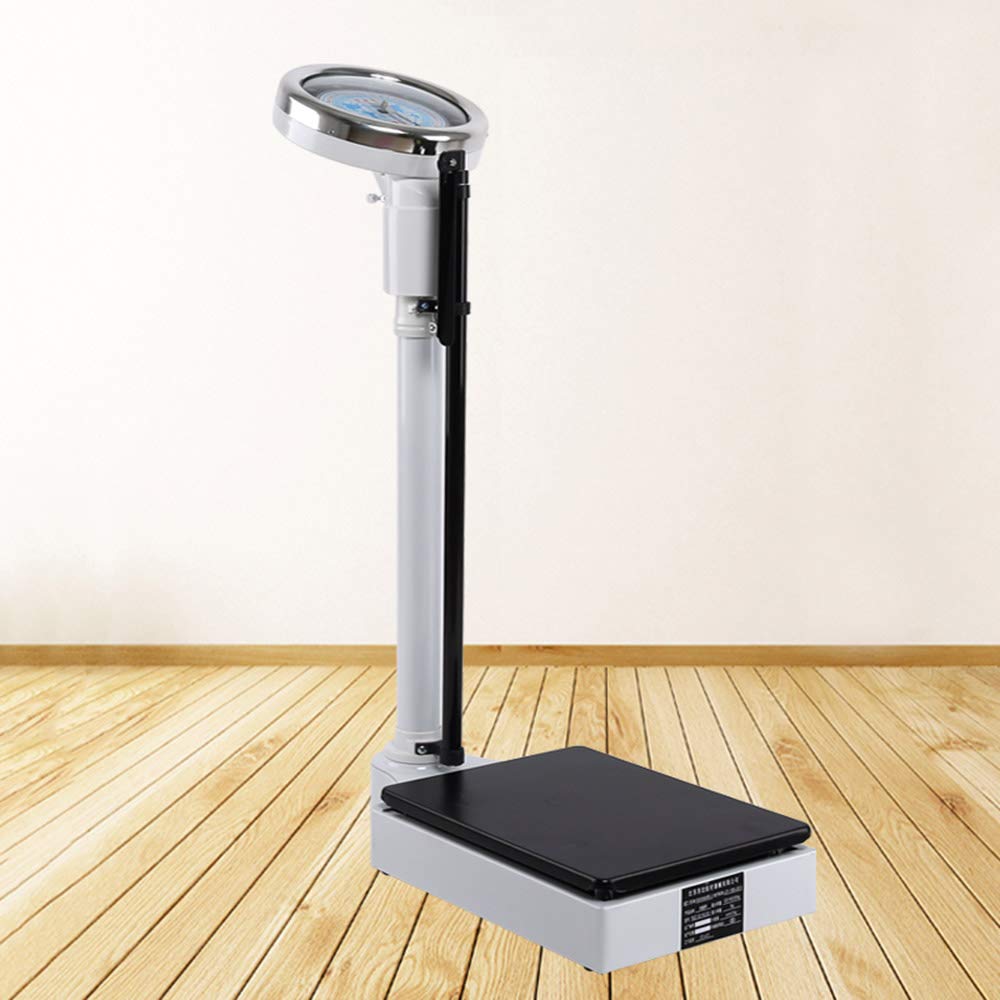 Báscula médica electrónica, báscula de altura y peso, varilla de altura de aleación de aluminio, báscula analógica mecánica, columna digital, medición precisa 70-190 cm