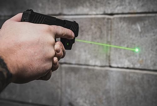 Mira láser verde serie E de Viridian Weapon Technologies, ajuste personalizado para armas, para pistolas con o sin riel, láser verde clase 3R,