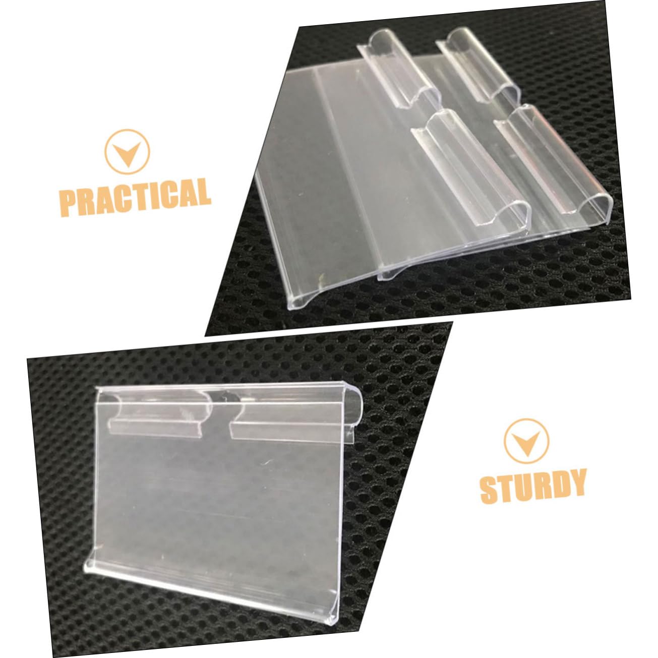 100stücke Preisschildhalter Pvc Für Supermärkte Klare Etikettenhalter Für Für Verkaufsanzeigen Und Produktbeschreibungen Transparent Und