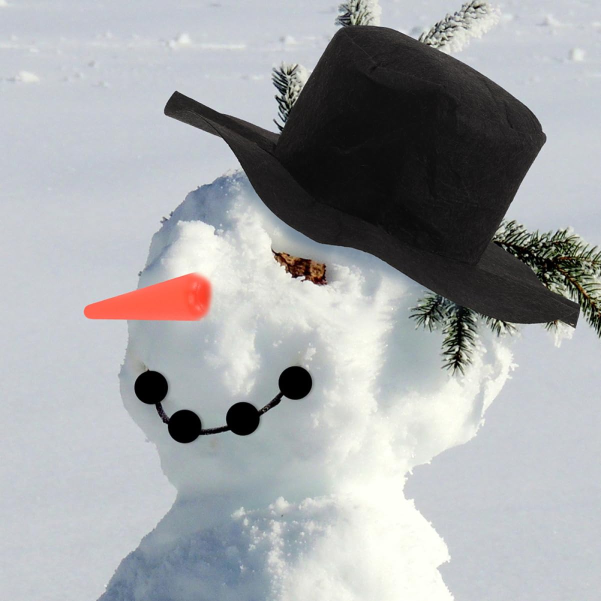 PRETYZOOM 5 Sätze Schneemann Verkleiden Schneemann-kleidungszubehör Zwerge Schneemann-anziehset Schneemann Macht Requisiten Schneeflocken Schneemann Bausatz Weihnachtsschneemann Dekore Stoff