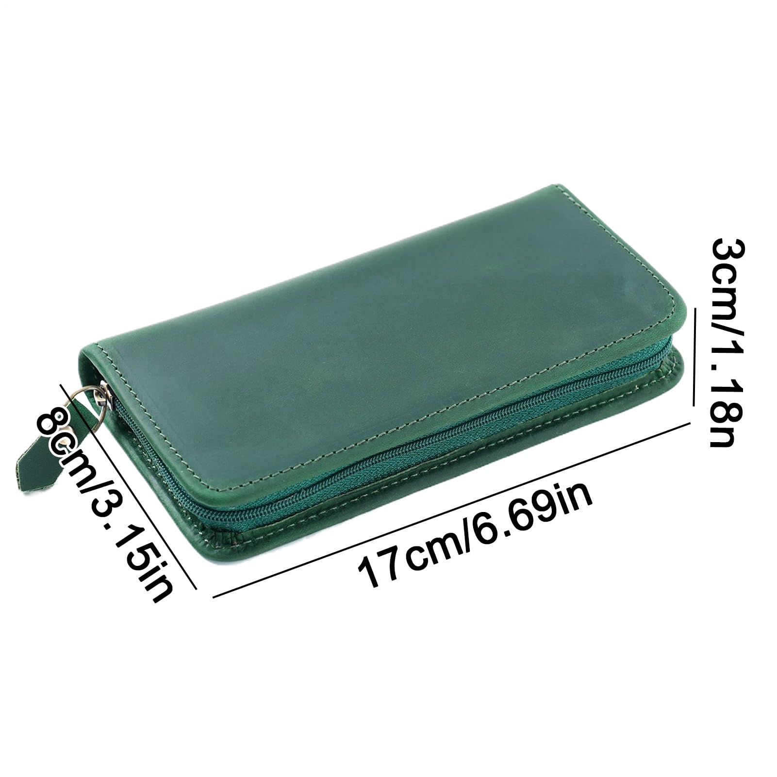 Astuccio in Pelle per Penne e Matite Borsetta Vintage da Cancelleria con 3 | Porta Penne Stilografiche per Studio Arte Disegno Scrittura Viaggio Casa Ufficio Scuola