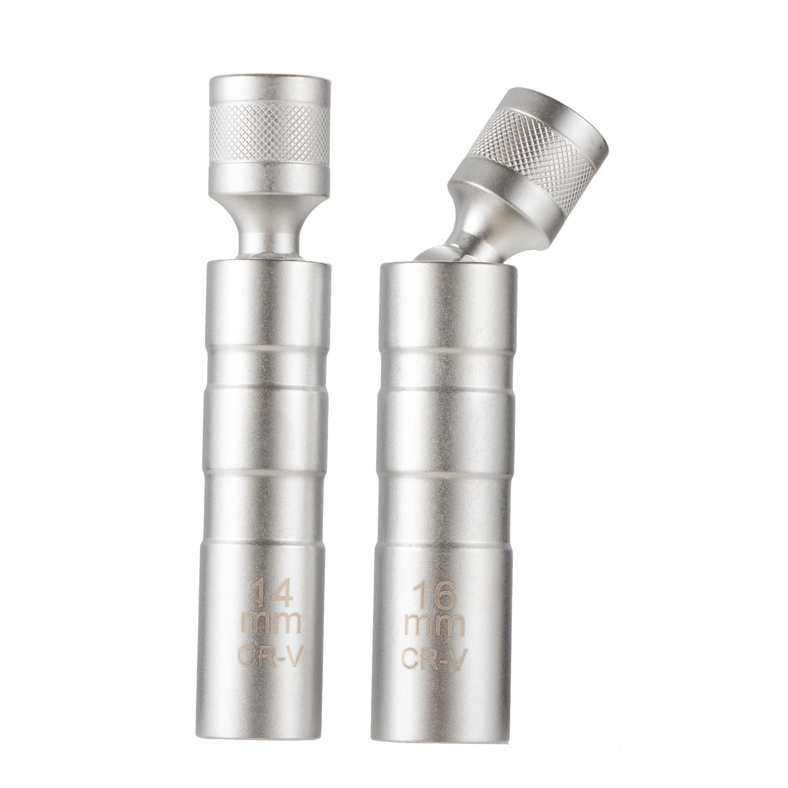 PETCHOR 14mm & 16mm Magnetic Swivel Spark Plug Socket, 3/8