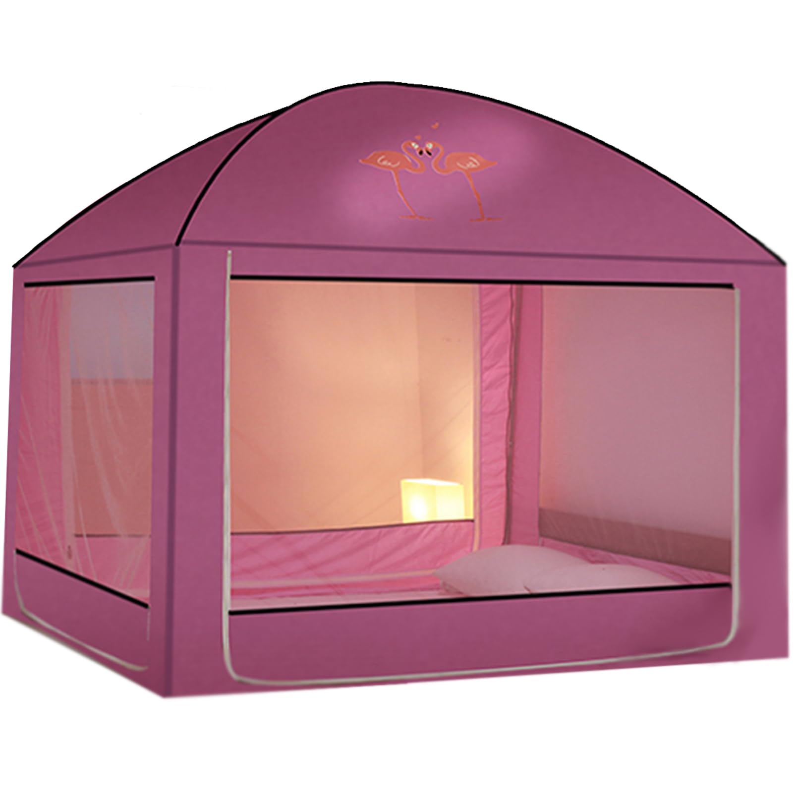 Moustiquaire lit double grand lit rideaux de lit quatre coins décoration chambre adulte