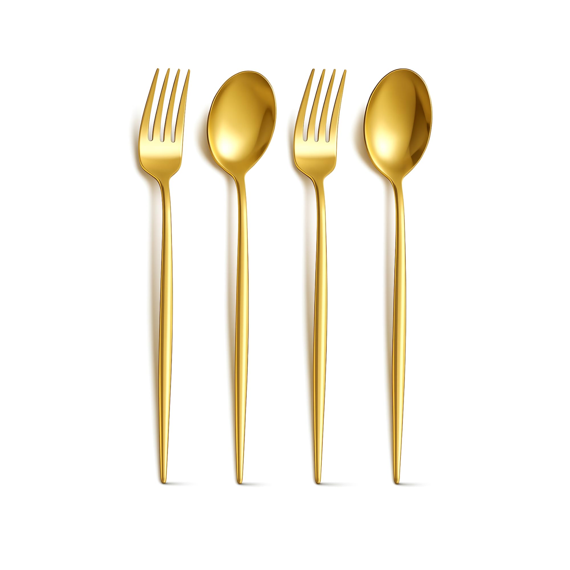 Korean Flatware Set - 4 Piece Stainless Steel -14