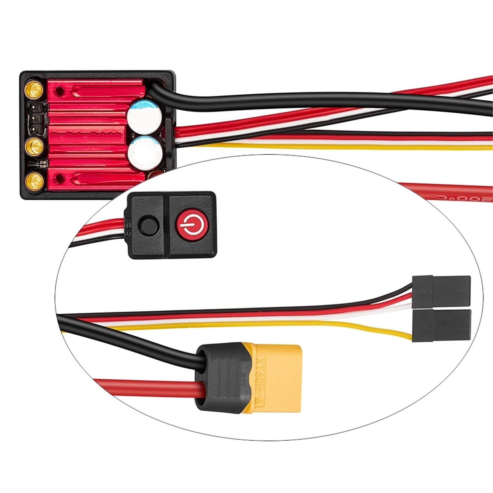 Per Quicrun WP 10BL80 2-4S 80A Impermeabile Sensorless Brushless ESC Modello Accessorio Modificato Di Ricambio Off Road Veicoli Camion Unidirezionale ESC