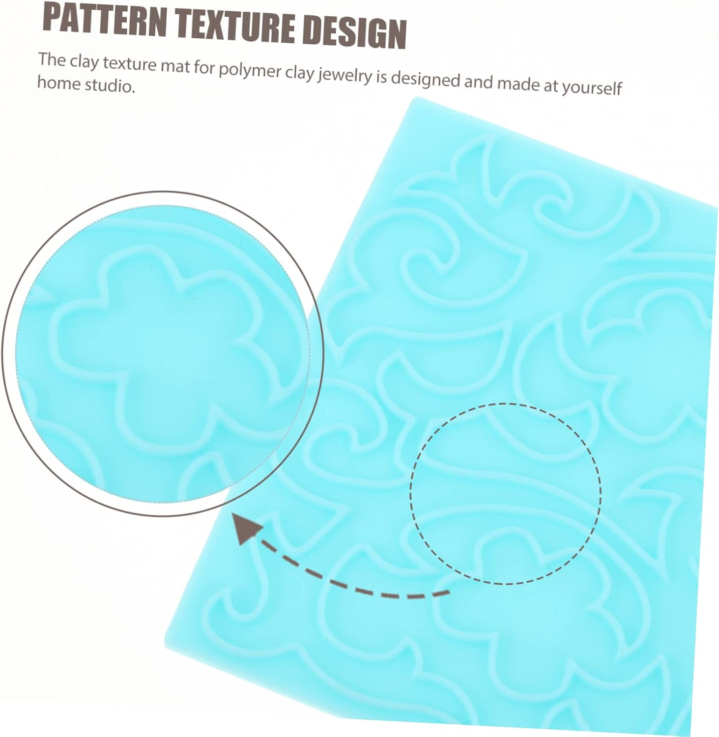 GRIRIW 6pcs Clay Texture Mats Set for Polymer Clay DIY Lightweight Embossing Mats for Creative Pottery Crafts Unique Patterns