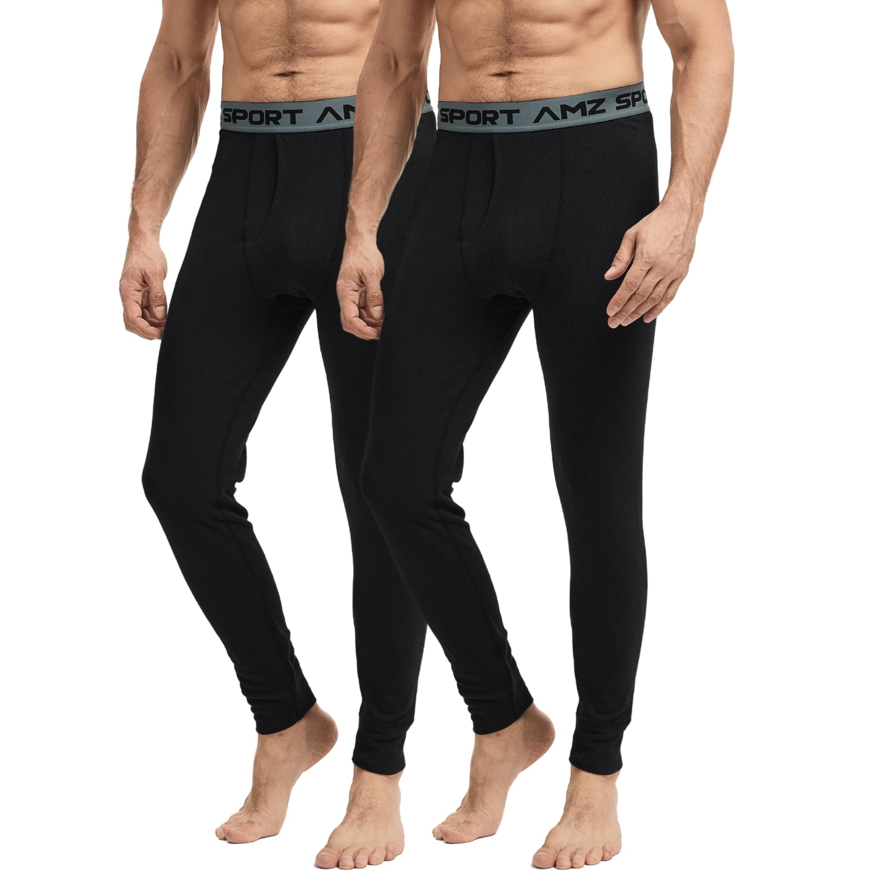 AMZSPORT Calecon Long Thermiques Homme pour Ski Hiver Extérieur