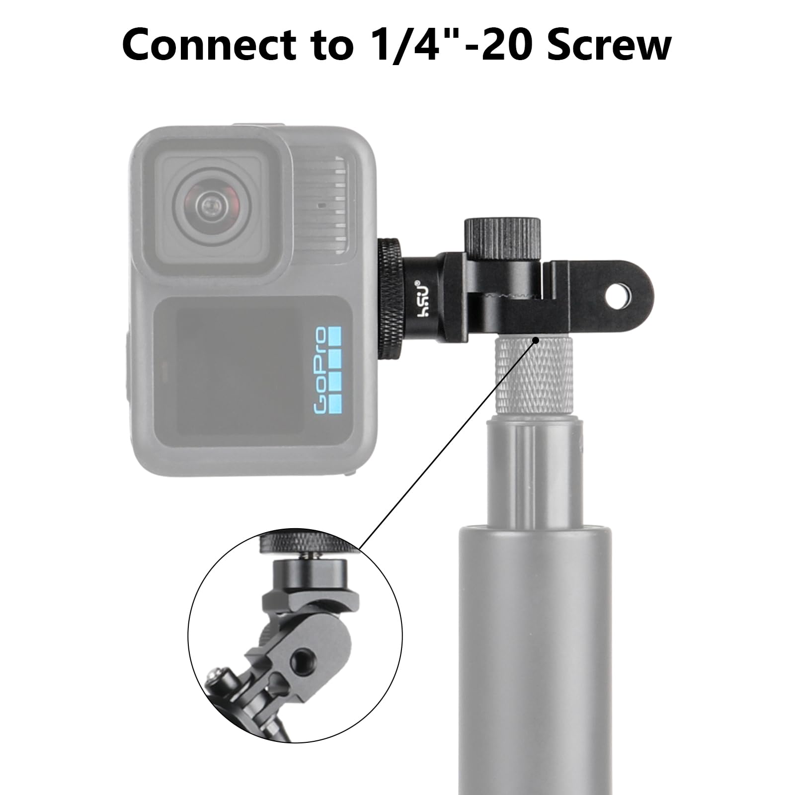 【GoPro用】 iSHOXS ProFlex SE アルミベルトホルダー HSU Suporte vertical para GoPro Pro, adaptador de direção de
