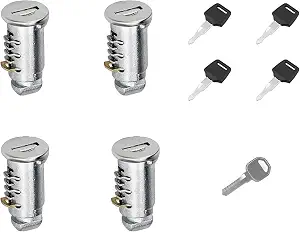 4 Pack Lock Cores Compatible with Thule One-Key System Lock Cylinders